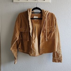American Eagle Corduroy Tan Jacket Size L
